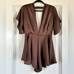 Lioness Silky Romper with Sash